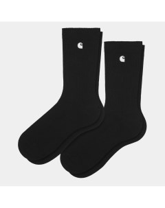 Носки Madison Pack Socks Black White Black White 2023 Carhartt wip