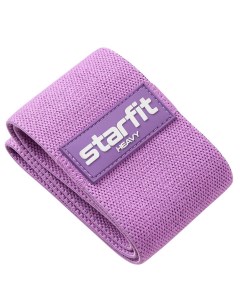 Мини эспандер высокая нагрузка текстиль ES 204 фиолетовый пастель Starfit