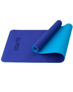 Коврик для йоги и фитнеса 183x61x0 4см TPE FM 201 темно синий синий Starfit
