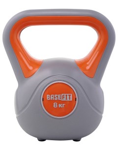 Гиря пластиковая 8 кг DB 503 серый оранжевый Basefit