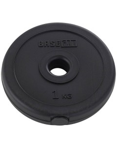 Диск пластиковый 1 кг d26 мм BB 203 черный Basefit