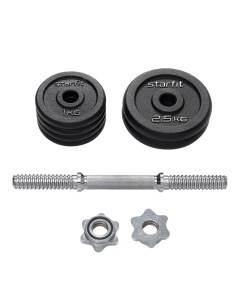 Гантель разборная чугунная в коробке 10 кг DB-715 Starfit