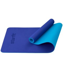 Коврик для йоги и фитнеса 183x61x0 6см TPE FM 201 синий темно синий Starfit