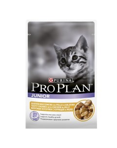 Влажный корм для кошек Junior Feline with Chicken pouch в желе 0 085 кг Purina pro plan