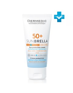 Солнцезащитный крем SPF 50 для жирной и комбинированной кожи 50 мл Sunbrella Dermedic