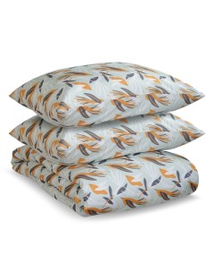 Комплект постельного белья из сатина с принтом birds of nile из коллекции wild 150х200 см Tkano