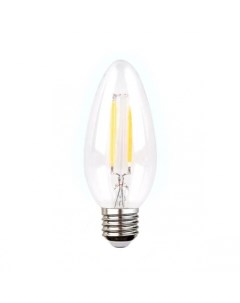 Филаментная светодиодная лампа E27 6W 4200K белый C37F Ambrella light