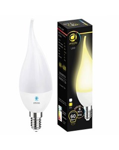 Светодиодная лампа E14 6W 3000К теплый C37L PR Present Ambrella light