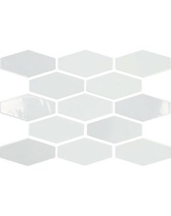 Керамическая плитка Harlequin White 07975 0001 настенная 10х20 см Ape