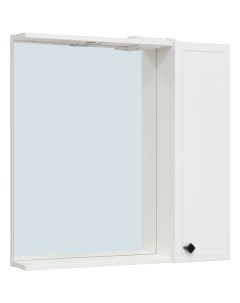 Зеркало со шкафом Римини 75 00 00001257 с подсветкой Белое Runo