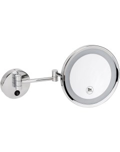 Косметическое зеркало Cosmetic mirrors 116401772 с подсветкой с увеличением Хром Bemeta
