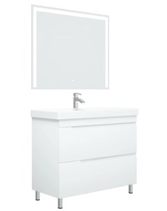 Мебель для ванной Юта 100 2Z белая Corozo