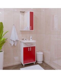 Мебель для ванной Колор 50 красная Corozo
