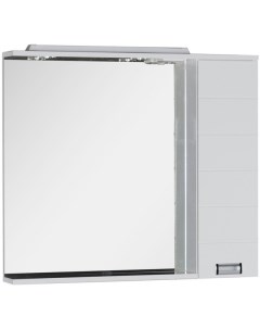 Зеркальный шкаф 98 6х87 см с подсветкой белый Сити 00170566 Aquanet