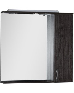 Зеркальный шкаф 90x87 см с подсветкой венге Донна 00169179 Aquanet