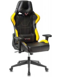 Кресло игровое VIKING 5 AERO YELLOW черный желтый искусственная кожа Бюрократ