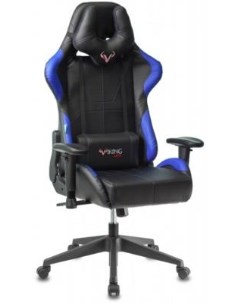 Кресло игровое VIKING 5 AERO BLUE черный синий искусственная кожа Бюрократ