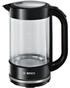 Чайник электрический TWK70B03 1 7л 2400Вт черный корпус стекло Bosch