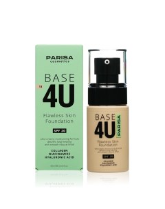 Тональный крем для лица Base 4U 13 Натуральный 60мл Parisa cosmetics
