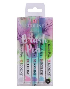 Набор маркеров Talens Ecoline 5 шт пастельные цвета в пластиковой упаковке Royal talens