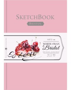 Скетчбук для графики и маркеров Bristol Touch А5 50 л 180 г розовый Малевичъ