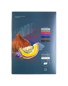 Бумага для пастели в папке А3 7 л 270 г, ассорти цветов Малевичъ