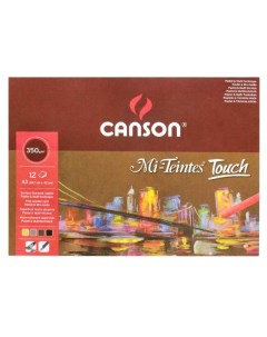 Альбом склейка для пастели Mi Teintes Touch А3 12 л 350 г 4 цв Canson