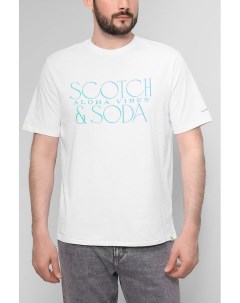 Футболка с логотипом бренда Scotch&soda