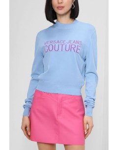 Пуловер с логотипом бренда Versace jeans couture