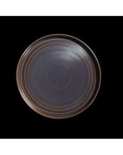 Тарелка мелкая без бортов 11 280мм сине коричневый Terra Corone