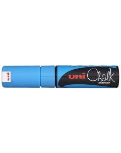 Маркер голубой для стеклянных поверхностей Chalk PWE 8K Uni