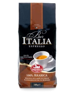 Кофе в зернах SAQUELLA caffe 100 Arabica 500 г Saquella caffé