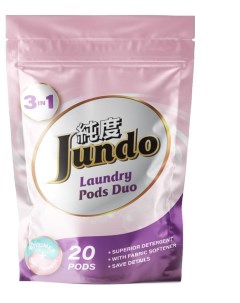 Капсулы для стирки Laundry Pods DUO 3в1 Универсальные с кондиционером и пробиотиками 20 шт Jundo