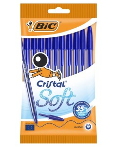 Ручка шариковая Cristal Soft синяя 10 шт Bic