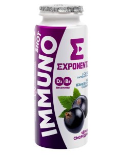 Напиток кисломолочный Immuno Shot черная смородина 2 5 100 г Exponenta