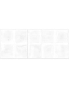 Плитка настенная рельеф mango white square белый 01 25 60 Gracia ceramica