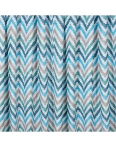 Портьера зиг заг радуга 2х2 7м портьерная ткань печать синий 129662 Тд текстиль