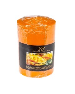 Свеча столбик ароматическая сочное манго 56 80мм 202840 Kukina raffinata