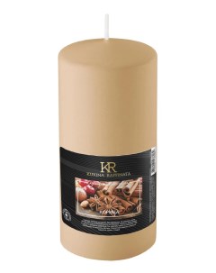 Свеча столбик ароматическая корица 56 100мм 202868 Kukina raffinata