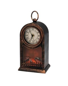 Ночник светодиодный камин старинные часы с эффектом живого огня 14 7x11 7x25см бронза 511 Neon-night
