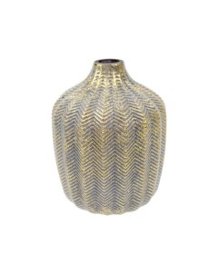 Декоративная ваза стеклянная 140 140 190 серый с золотым напылением ngb 27 Вещицы