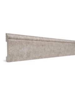 Плинтус дюрополимер 80 мм серый бархат бетон 005 Decor-dizayn