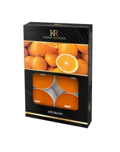 Свеча ароматическая чайная малая 6шт апельсин 202857 Kukina raffinata