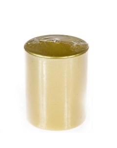 Свеча столбик лакированная золото сатин 56 80мм 300086 Kukina raffinata