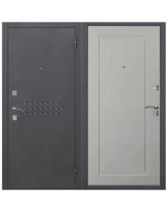 Дверь входная dominanta муар ясень серый эмаль 960х2050 правая Ferroni