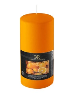 Свеча столбик ароматическая апельсин 56 120мм 202851 Kukina raffinata