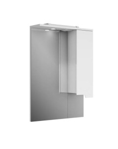 Зеркало шкаф для ванной комнаты брента 60 66038 с подсветкой белый Uncoria