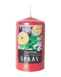 Свеча арома столбик 6 10см тропический восторг 25ч Spaas