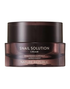 Крем для лица с муцином улитки Snail Solution Cream Nature republic