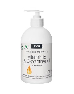Жидкое крем мыло для рук Витамин Е и Д пантенол 500 Eva natura